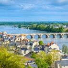 Panorama of Saumur on the Loire river in France | Von Leonid Andronov