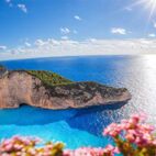 Navagio beach with shipwreck and flowers on Zakynthos island in Greece | Von Tomas Marek